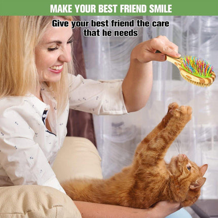 Double Sided Pet Comb Dogs Cats Knot Removal Grooming Brush Detangling