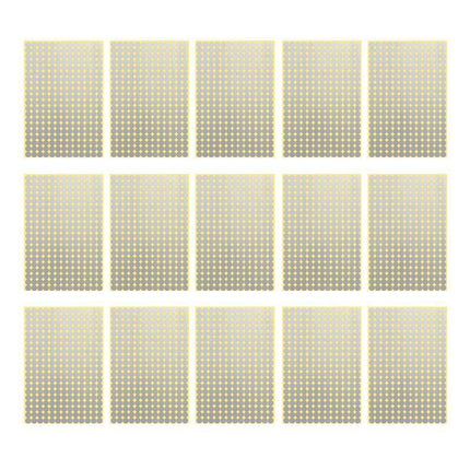8/13/25/50mm Colour Sticker Dots Adhesive Round Labels Circular Scrapbooking Silver - Aimall