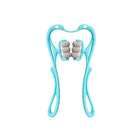 Hand 6-Roller Neck Shoulder Massager Trigger Point Pressure Pain Fatigue Relieve - Aimall