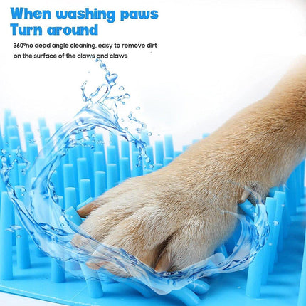 Dog Paw Cleaner Pet cat Foot Washer Cup Feet Clean Brush Cleaning Paws Wash Tool - Aimall