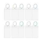 2/10PCS Cruise Ship Luggage Tags Holders Zip Pouch Keyring Steel Wire Cable