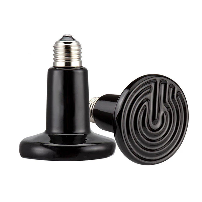 2X Ceramic Infrared Heat Lamp Bulbs for Reptiles and Terrariums