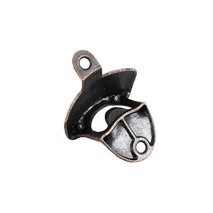 10X Rustic Cast Iron Bottle Opener With Screws Zinc Alloy Wall Mounted Opener - Aimall