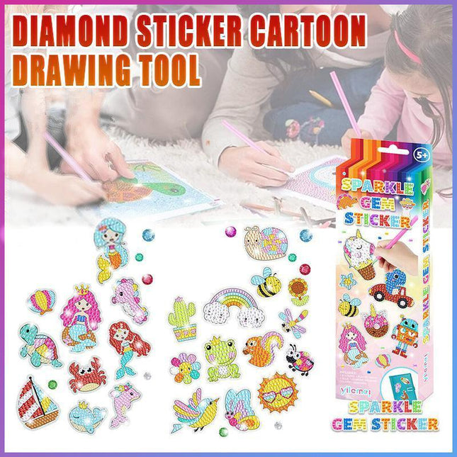 Kids Diamond Drawing Tool Kit Diamond Sticker - Aimall