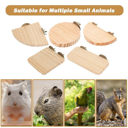 Hamster Parrot Play Stand Jump Platform Squirrel Cage Accessories Gear Pet Toy - Aimall