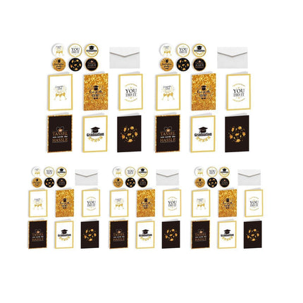 5sets Graduation Season Greeting Cards Party Invitations Congratulations Cards