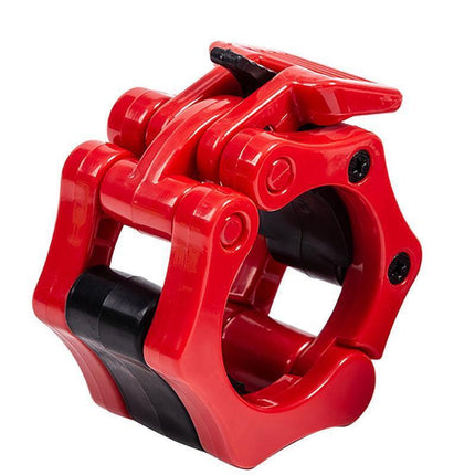 50mm Barbell Clamp Collar Clip Olympic Weightlifting Lift Spring Lock - Aimall