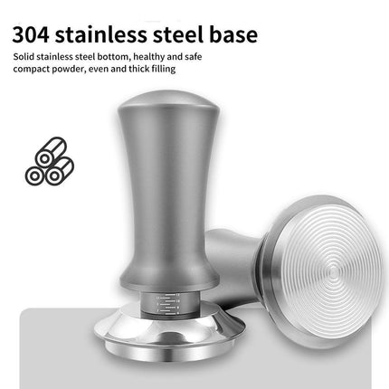 Adjustable Coffee Tamper with Scale Constant Pressure Espresso Powder Press Tool