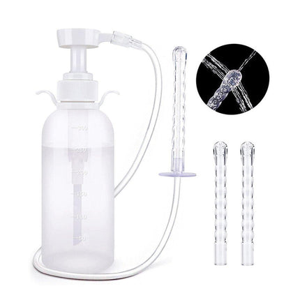 Reusable Douche Enema Kit Pump Anal Vaginal Cleaner Colon Rectal Enema Bottle