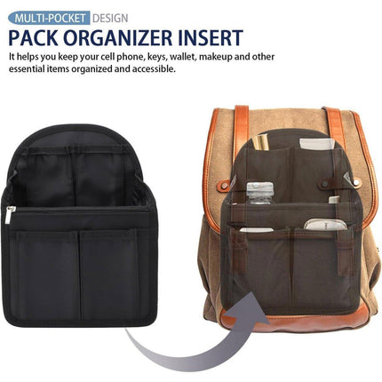 Backpack Liner Organizer Anti-theft Insert Bag For Handbag Travel Cosmetic Bags