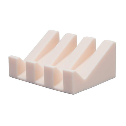 2PCS Silicone Soap Dish Holder Set Non-Slip Draining Soap Box Washable Pad Tray