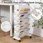Home Removable Bookshelf Organizer Storage Shelf Beside Desk Adjustable Rack
