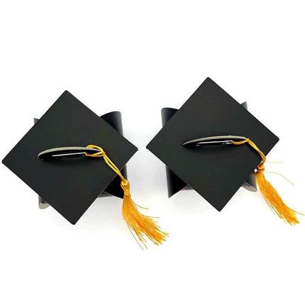 50 Pcs Graduation Cap Candy Box Striped Bachelor Doctor Party Gift Carton