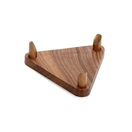 Wooden Triangular Stand Ball Storage Rack Basketball Football Holder Display