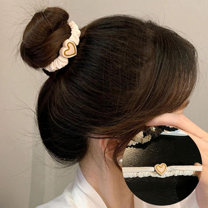 5PCS Hair Bands Girl Ponytail Updo ElasticHair Bands Love Headband Hairless - Aimall