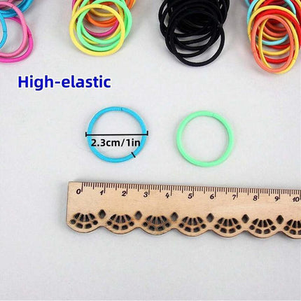 Colorful Small Hair Ties for Children's Hairstyles