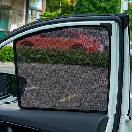 Magnetic Car Window Sun Shade UV Protection Front+Rear Side Window Curtain Cover - Aimall