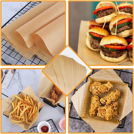 200X Wood Colour BBQ Parchment Deli Sandwich Wrap Paper Oil Paper Recycled Liner