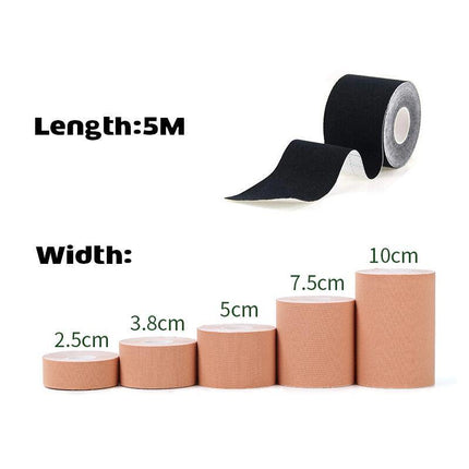 Black 5M Women Boob Tape Invisible Bra Nipple Cover Adhesive Push Up Breast Lift Tape - Aimall