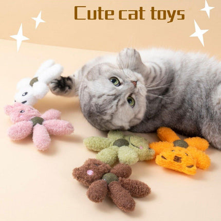 Cat Teething Toy Gnawing Doll Chew Toy for Dental Health Stress Relief Kitten