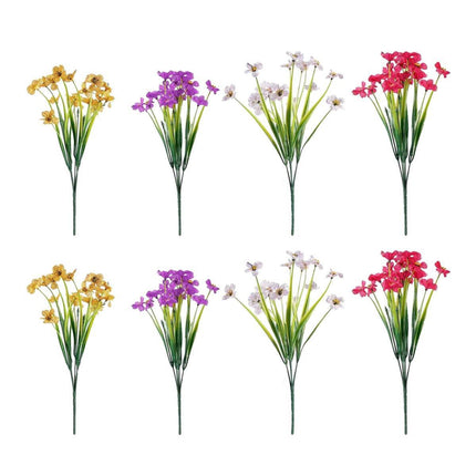 12pcs Artificial Flowers Set for Home Decor Wedding Party Fake Floral Decor