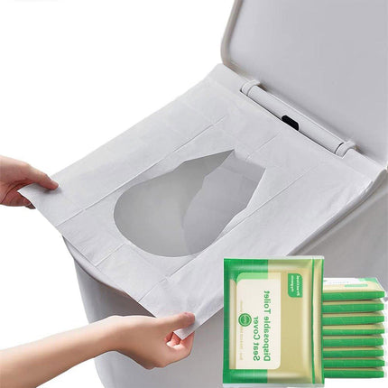 10PCS Disposable Soluble Water Toilet Seat Cover Travel Portable Hygiene Mat
