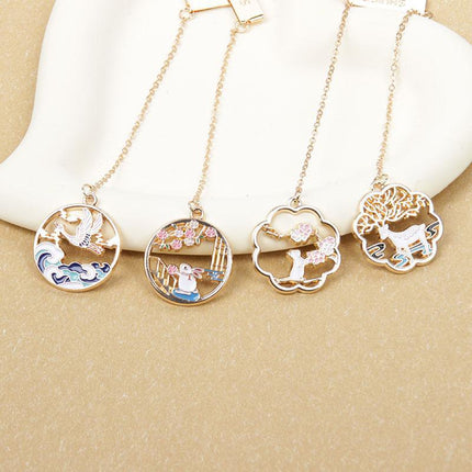  Retro Metal Rabbit Bookmark