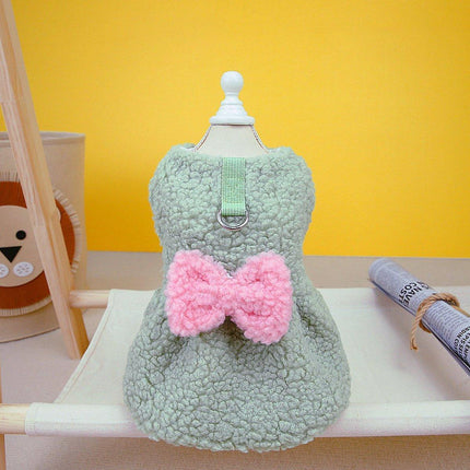 Spring Fall Pet Dog Clothes Cotton Skirt Puppy Dress for Small Medium Large Dogs