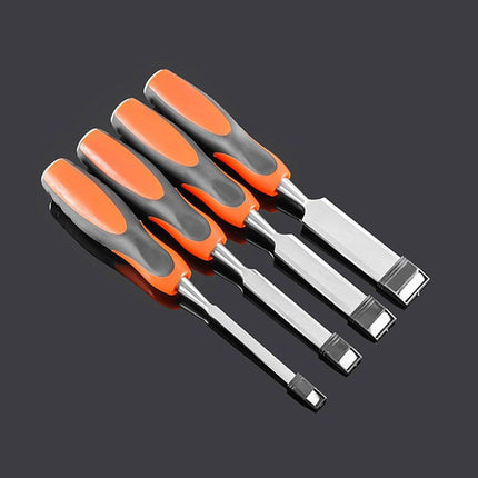 4PCS Woodworking Chisel Set Manual Carving Tools for Wood Craft DIY Projects