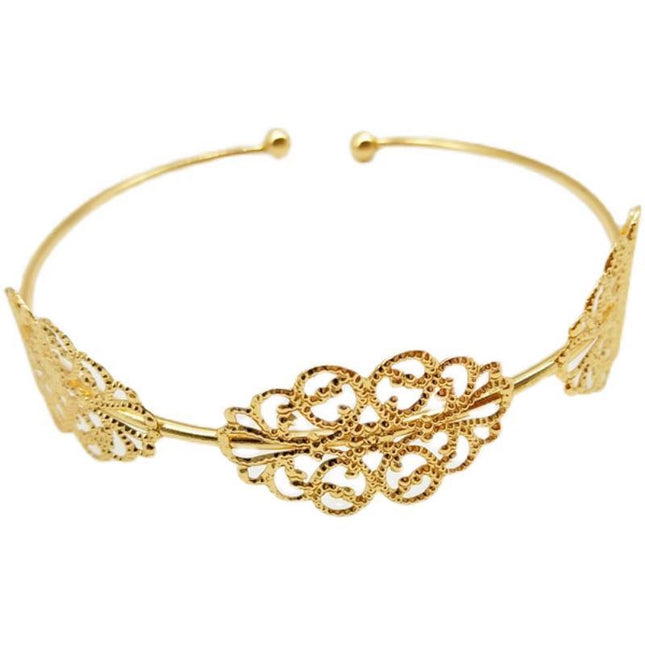 Women Upper Arm Cuff Armband Adjustable Jewelry Bracelet Minimalist Bangle Gift - Aimall