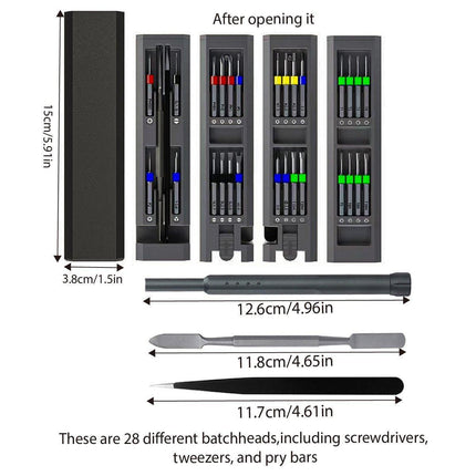 Multi-use Magnetic Precision Screwdriver Set Quick Change 31 in 1 Household Tool