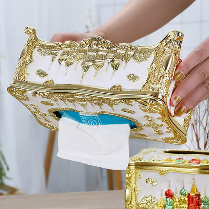 Small Napkin Tissue Box Creative Plastic Desktop Paper Holder Compact Design