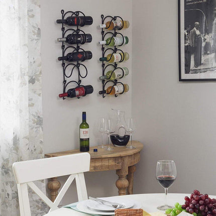 Multifunctional Wall Mounted Bathroom Storage Rack Multi Layer Towel and Wine