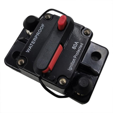 Waterproof Car Circuit Breaker Fuse Reset 30-300A AMP 12V-48V DC Car Boat IP67 - Aimall