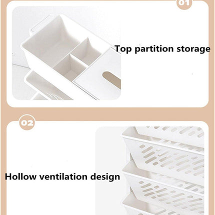 Home Removable Bookshelf Organizer Storage Shelf Beside Desk Adjustable Rack