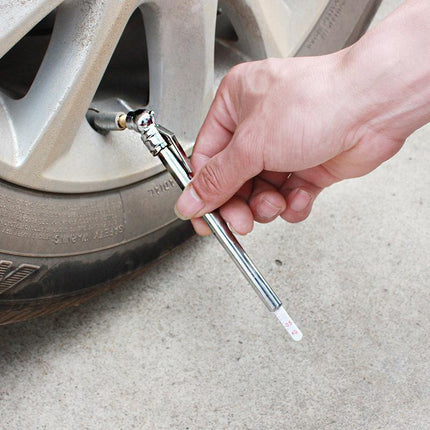 Tire Gauge 16CM Air Pressure Test Pencil Tyre Test calibrated from 10-100 PSI - Aimall