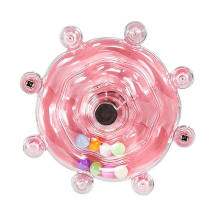 Interactive Parrot Spinning Wheel Stress Relief Toy for Small Birds Durable