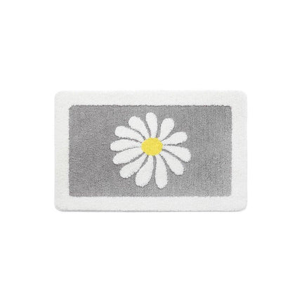 Non Slip Faux Cashmere Bath Mat Water Absorbent Floor Rug for Bathroom Doorway