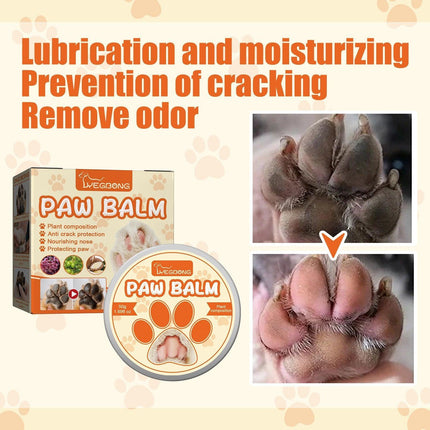 Dogs Cat Paw Balm Cream Pets Natural Lick Safe Dry Skin Cracked Paws Feet Care - Aimall