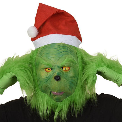 Christmas Thief Green Hair Monster Headgear