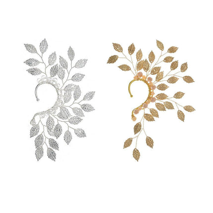 Retro Niche Design Ear Bone Clip Elf Leaf Ear Hanging Ornaments Jewellery