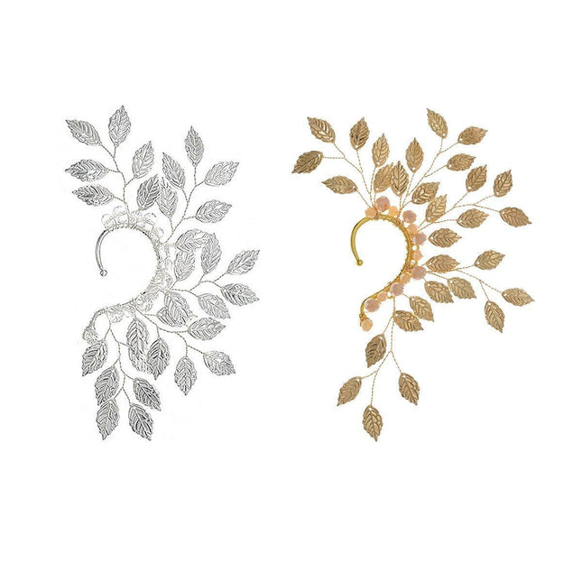 Retro Niche Design Ear Bone Clip Elf Leaf Ear Hanging Ornaments Jewellery