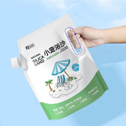 Hamster Bath Sand Set Low Dust Urine Sand Deodorizing Toilet Golden Bear Product