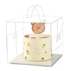 30x Transparent Disposable Cake Boxes with Handles Premium Quality Packagin