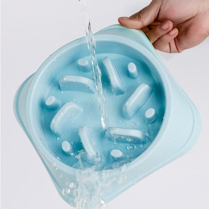 Dog-Bowl Dishes Slow-Feeder Large Pet-Eat Dogs Food-Nonslip Interactive Large - Aimall