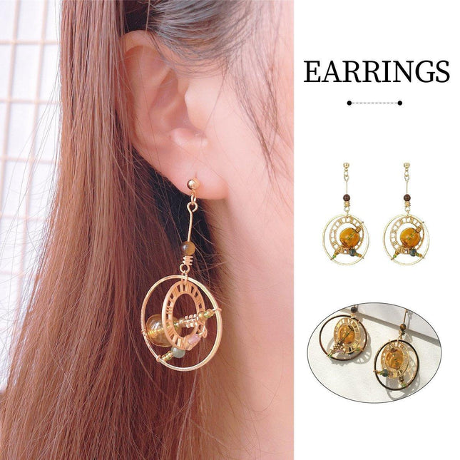 Handmade Industrial Style Abstract Geometric Earrings Bubble Niche Earrings