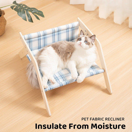 Cat Fabric Chair Bed Washable Recliner Portable Puppy Sleeping House Nest Chiar
