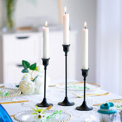 3X Taper Candle Holders Long Table Decorative Candlestick Holder Wedding Dinning