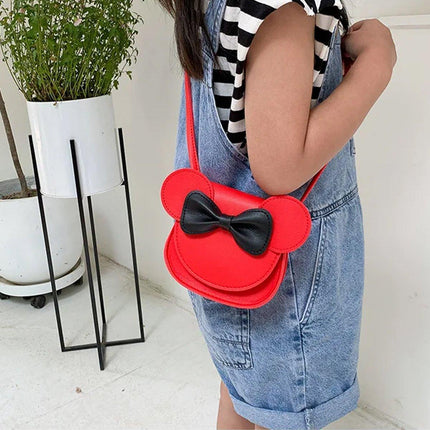 Cute Bowknot Crossbody Bag Fashionable Girls Shoulder Bag Slanting Mini Handbag