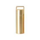 Waterproof Pill Box Case Bottle Brass Container Keyring Medicine Capsule Holder - Aimall